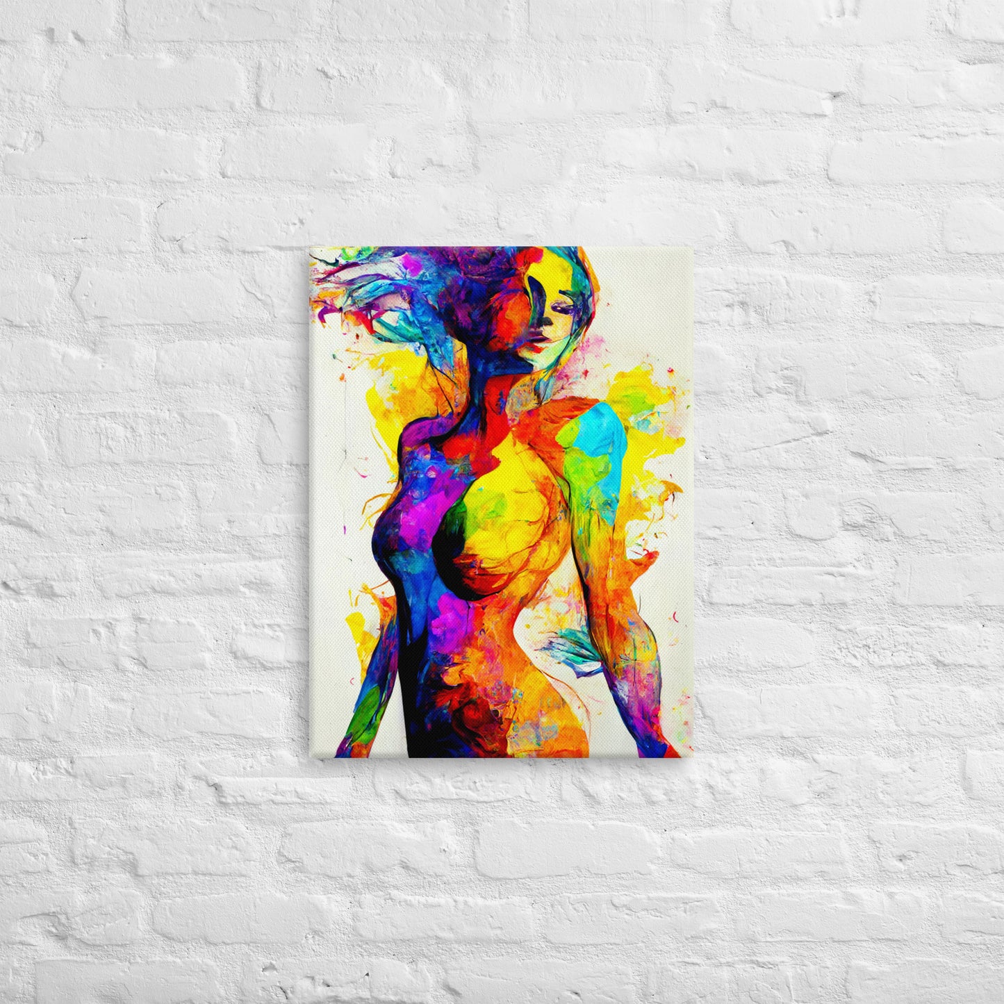 Radiant Beauty Colorful Art Canvas