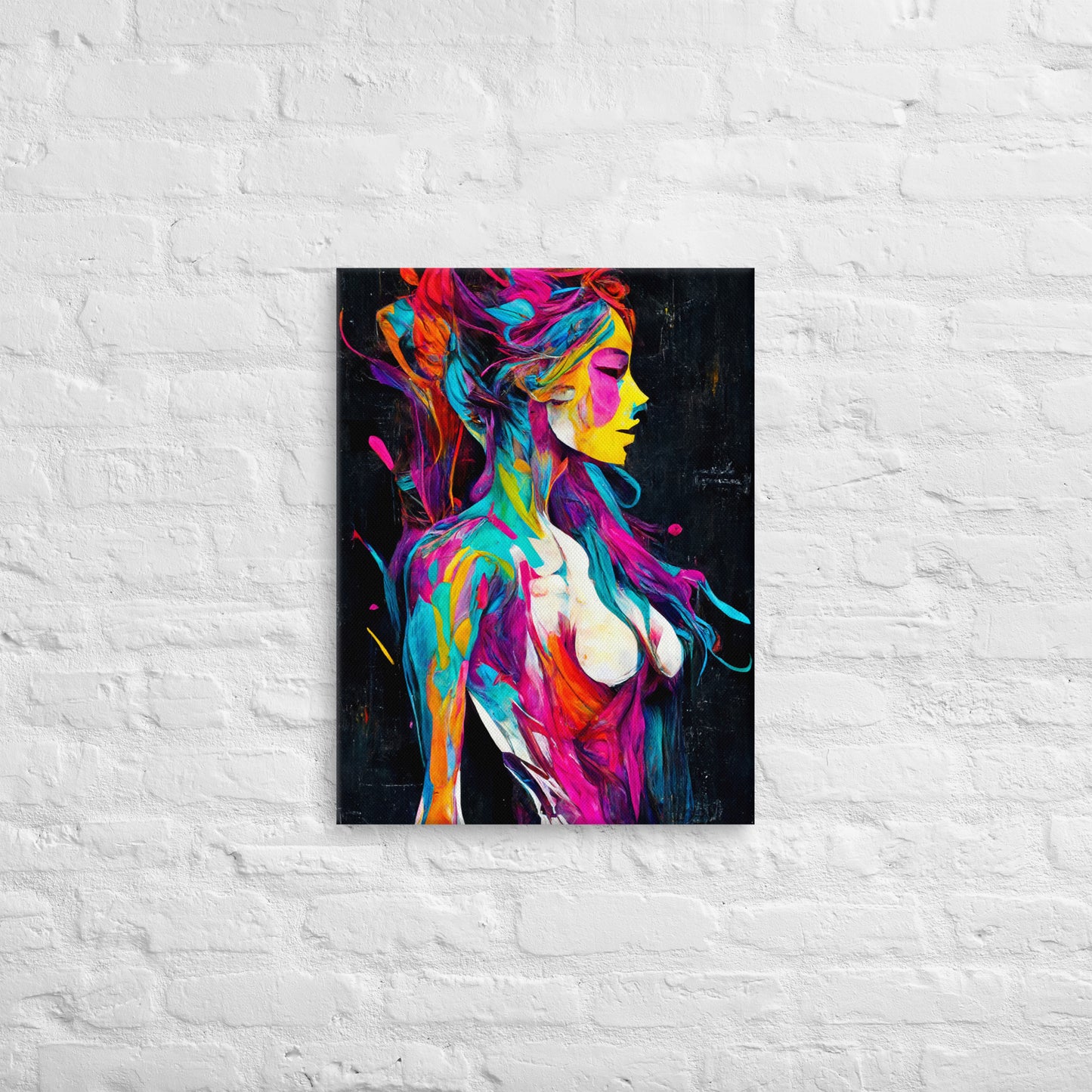 Painted Harmony: Colorful Abstract Canvas