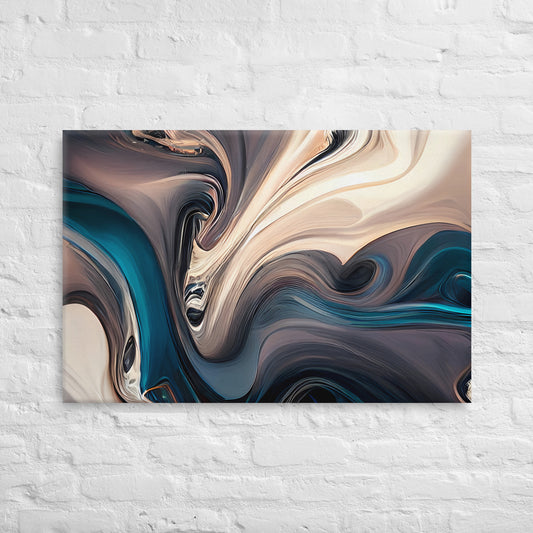 Tranquil Fusion Abstract Canvas Art