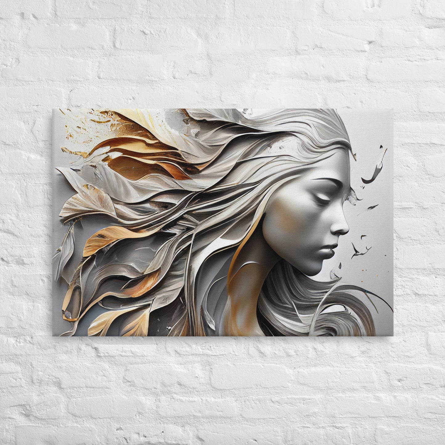 Metallic Muse Art Canvas