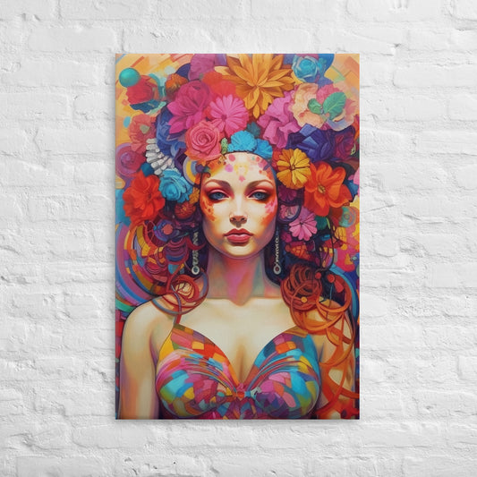 Empowered Essence Colorful Art Canvas