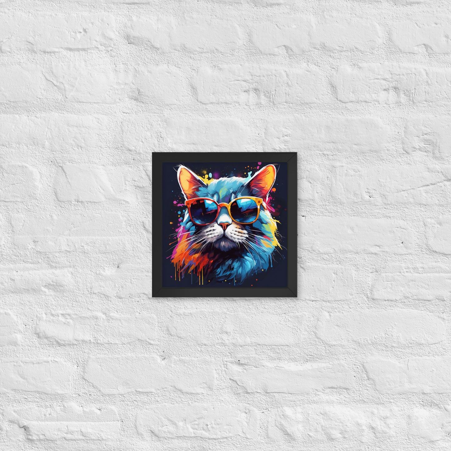 The Hip Cat Framed Poster