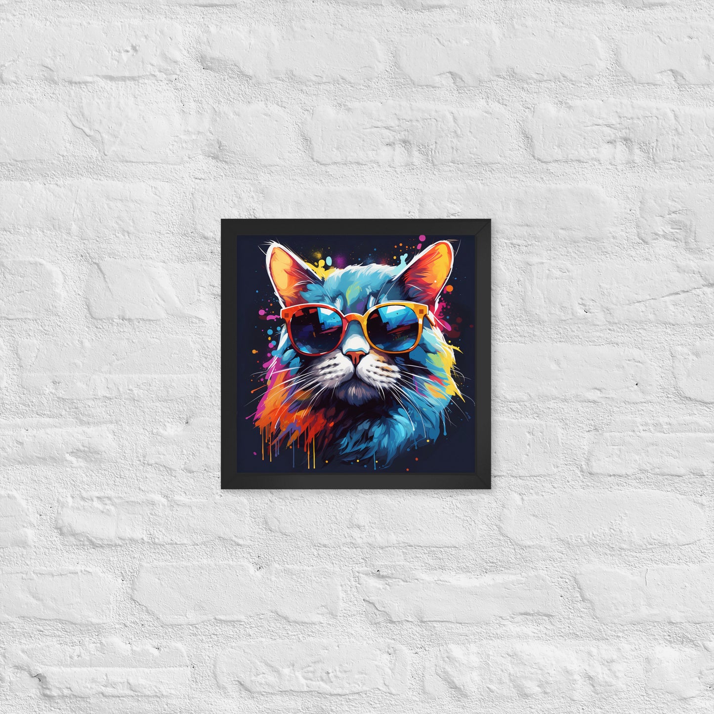 The Hip Cat Framed Poster