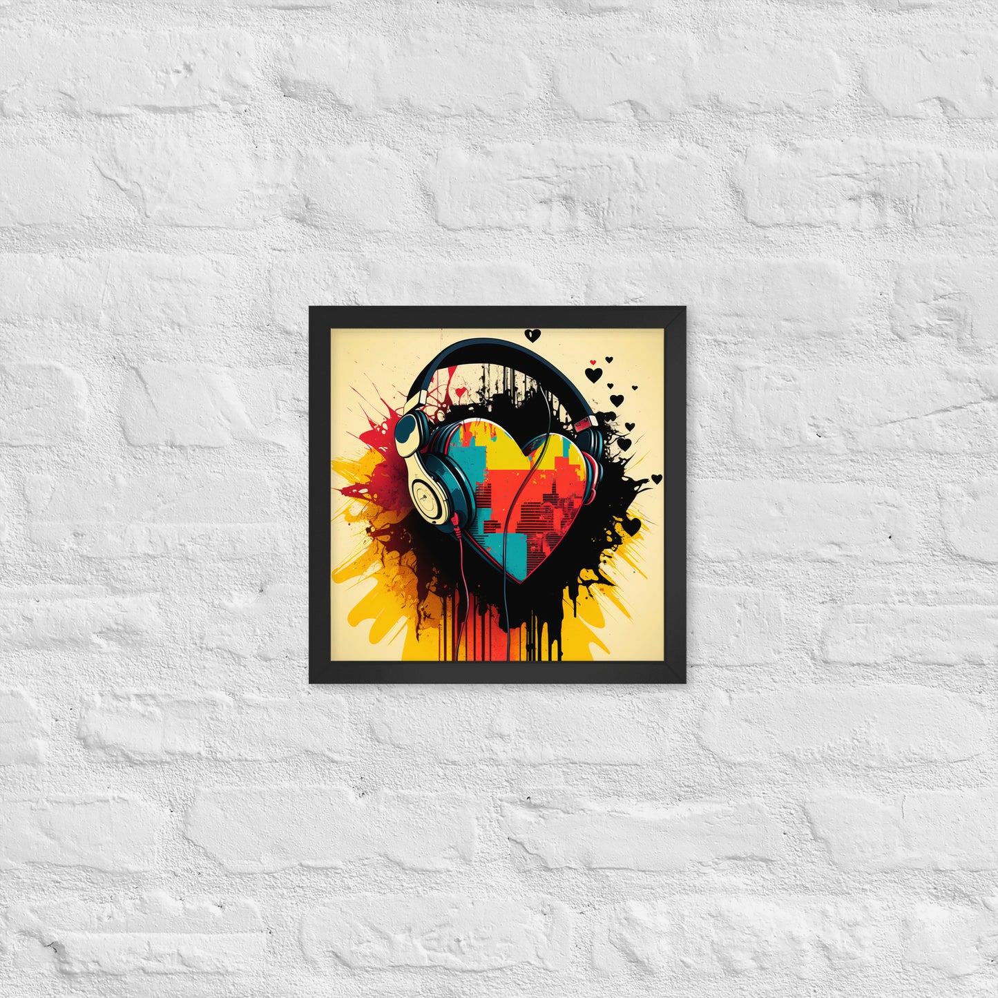 Listen To Your Heart Framed Poster