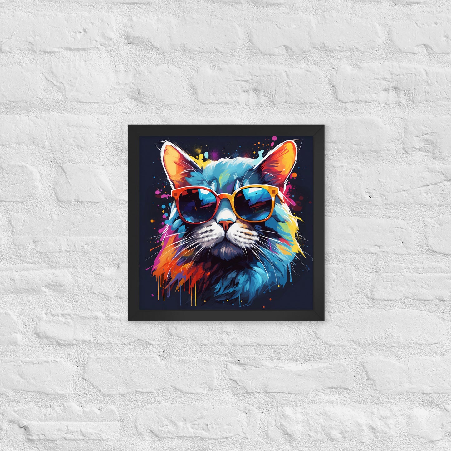 The Hip Cat Framed Poster