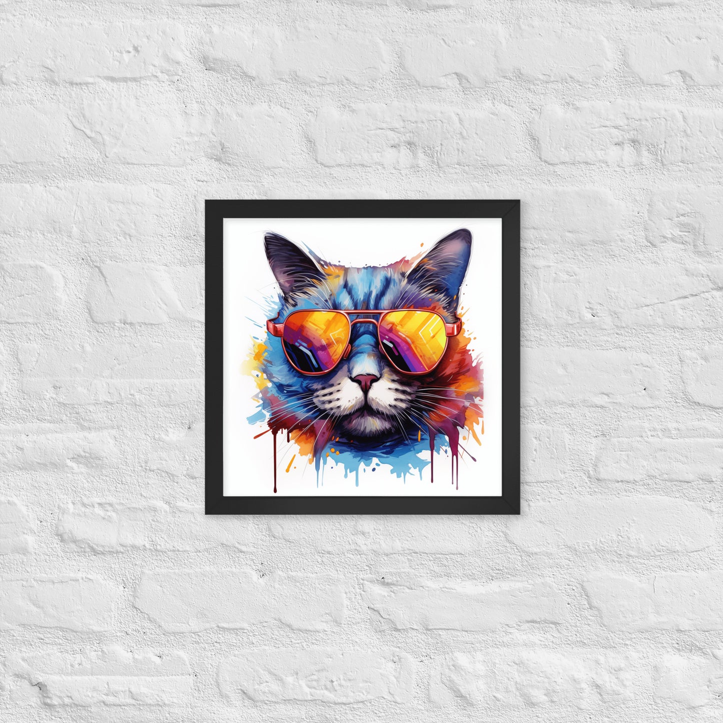 The Hip Cat Framed Poster