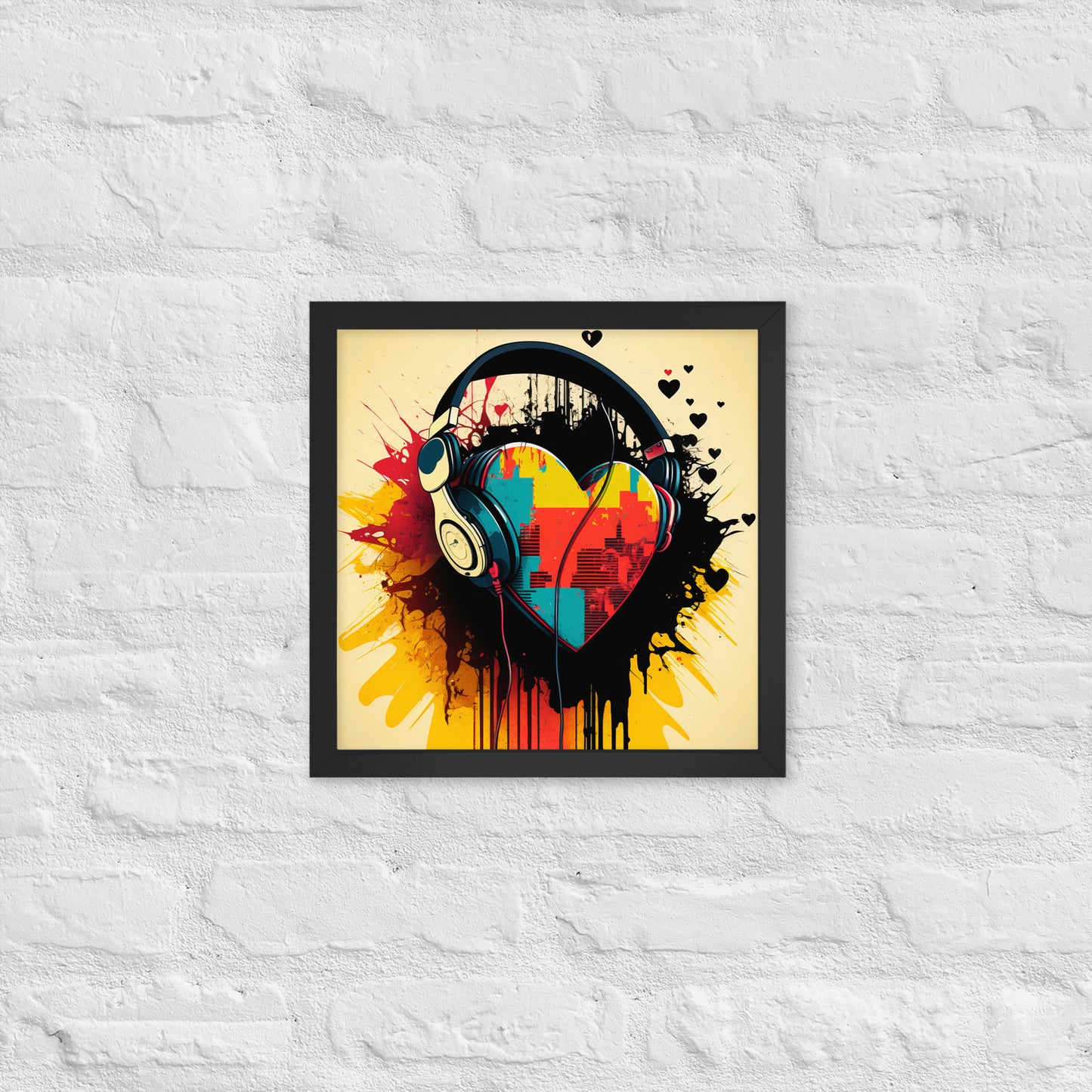 Listen To Your Heart Framed Poster