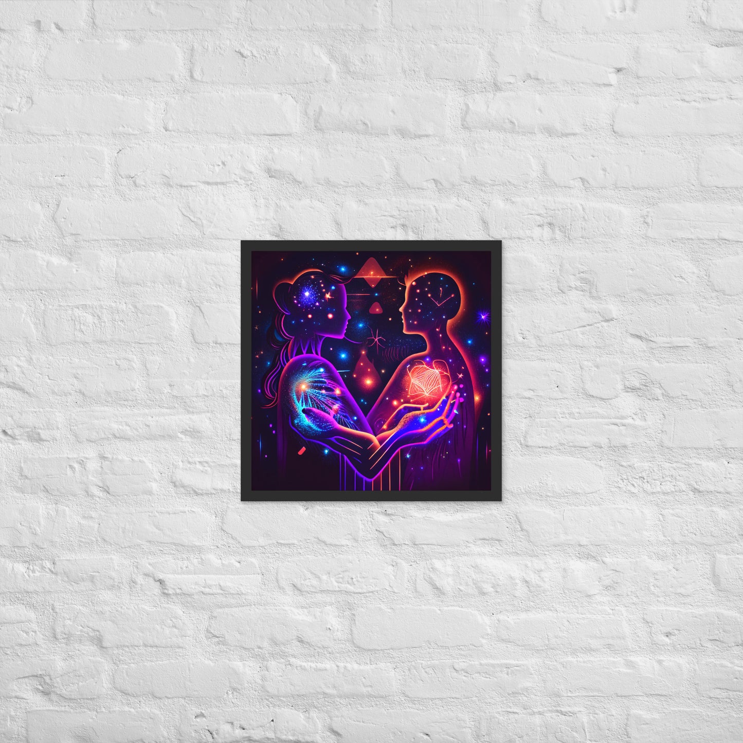 Glowing Together Framed Poster