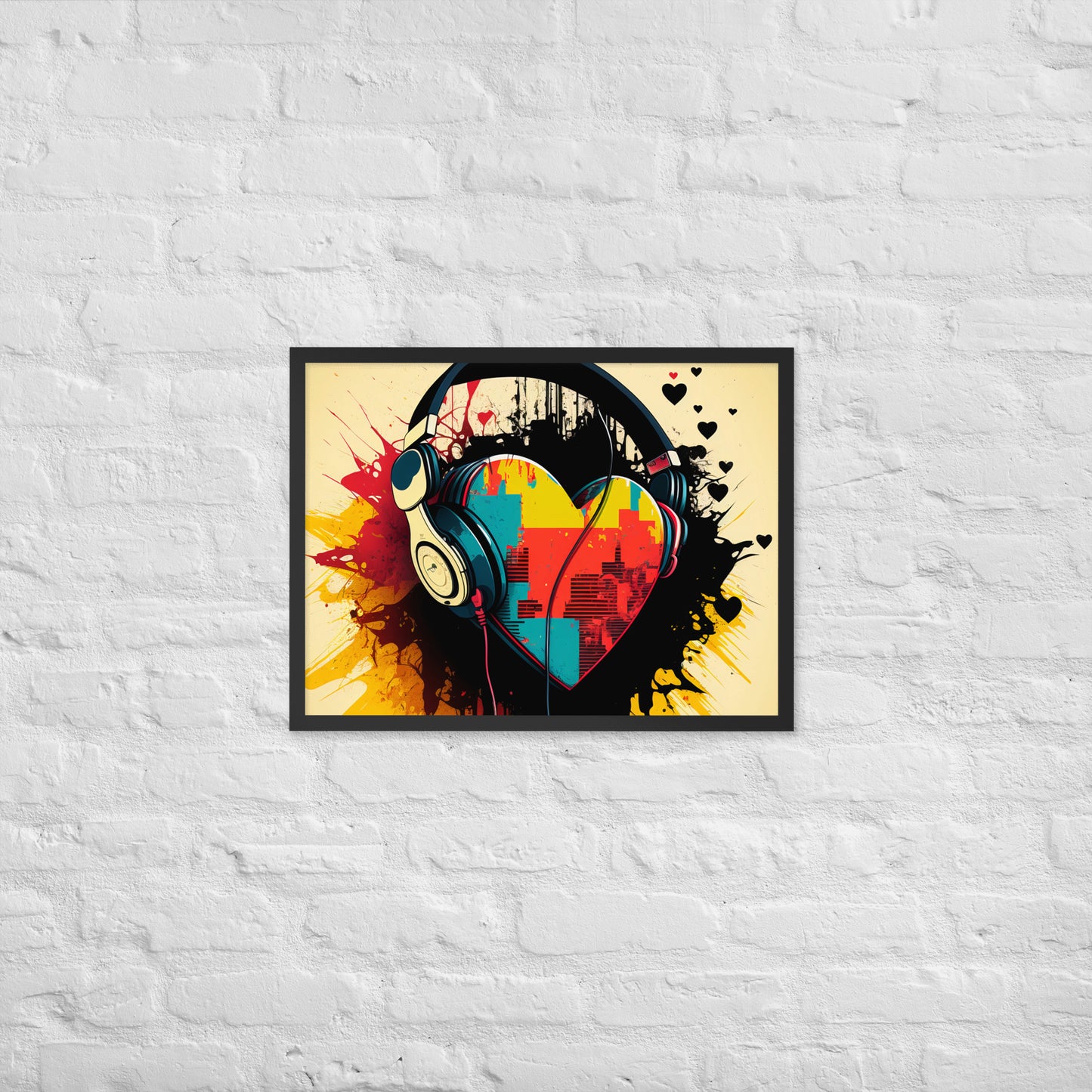 Listen To Your Heart Framed Poster