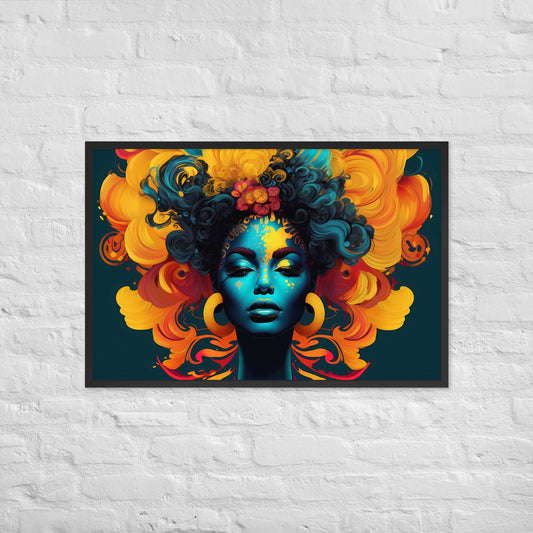 Bold and Beautiful Pop Art Framed Poster