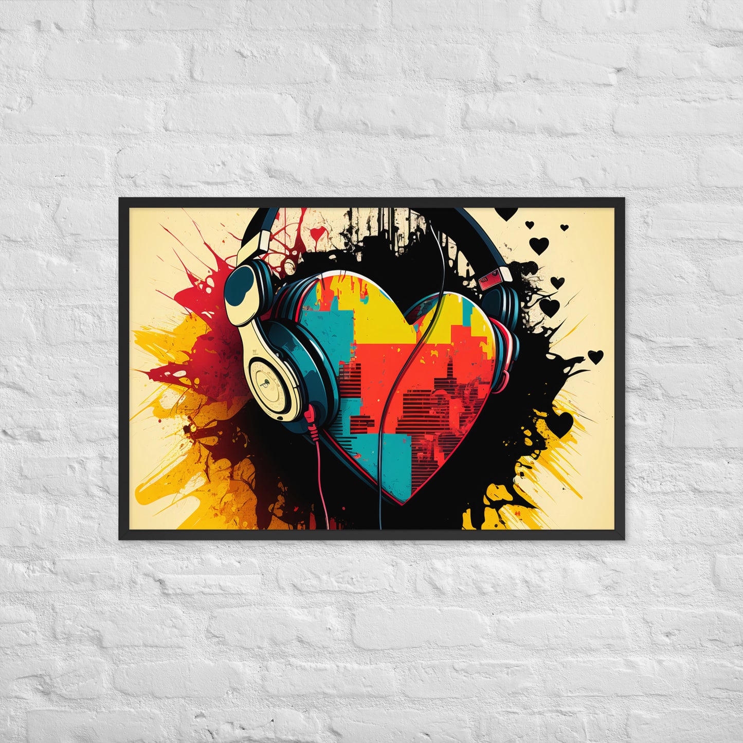 Listen To Your Heart Framed Poster