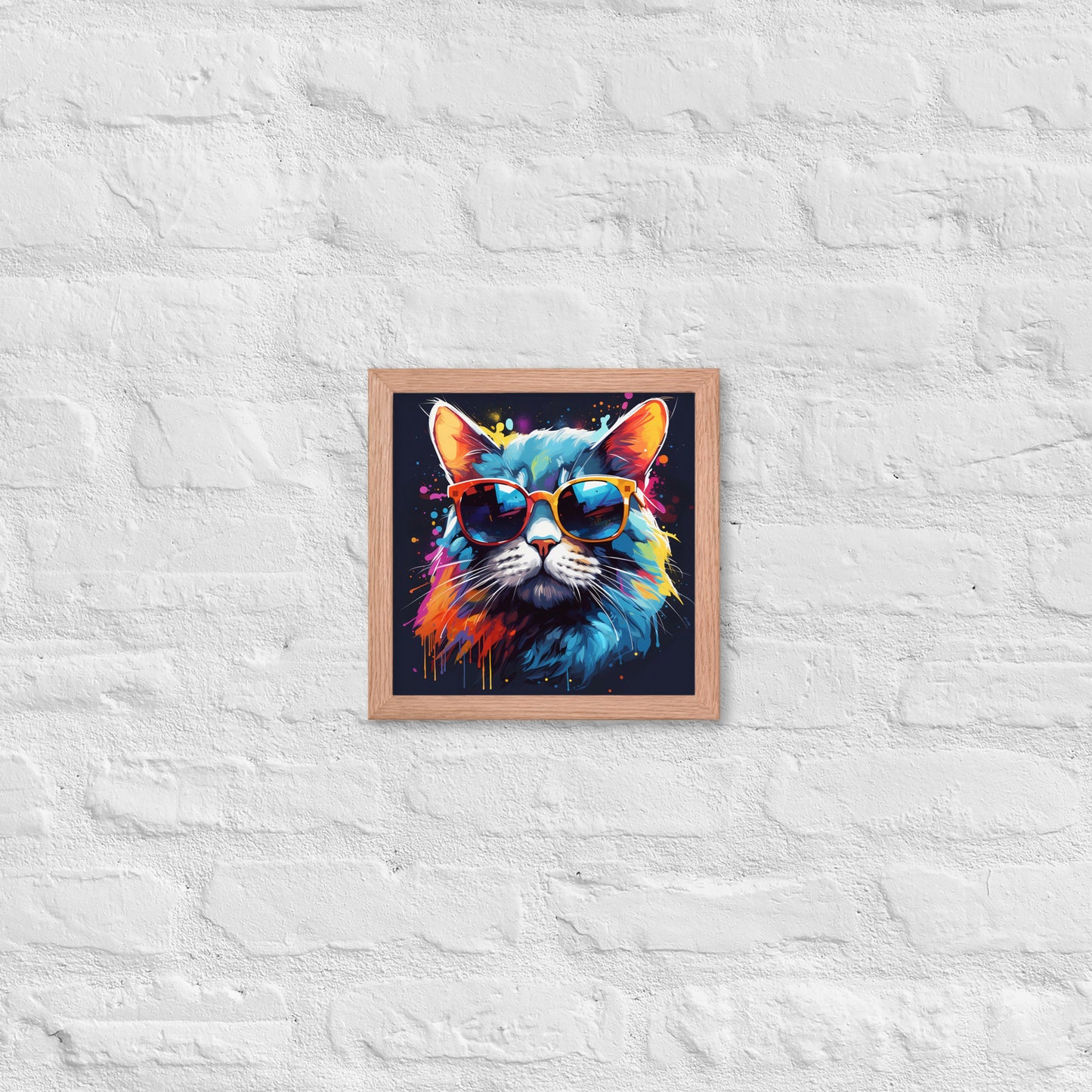 The Hip Cat Framed Poster