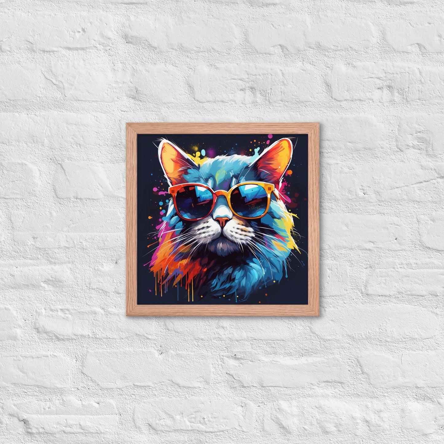 The Hip Cat Framed Poster