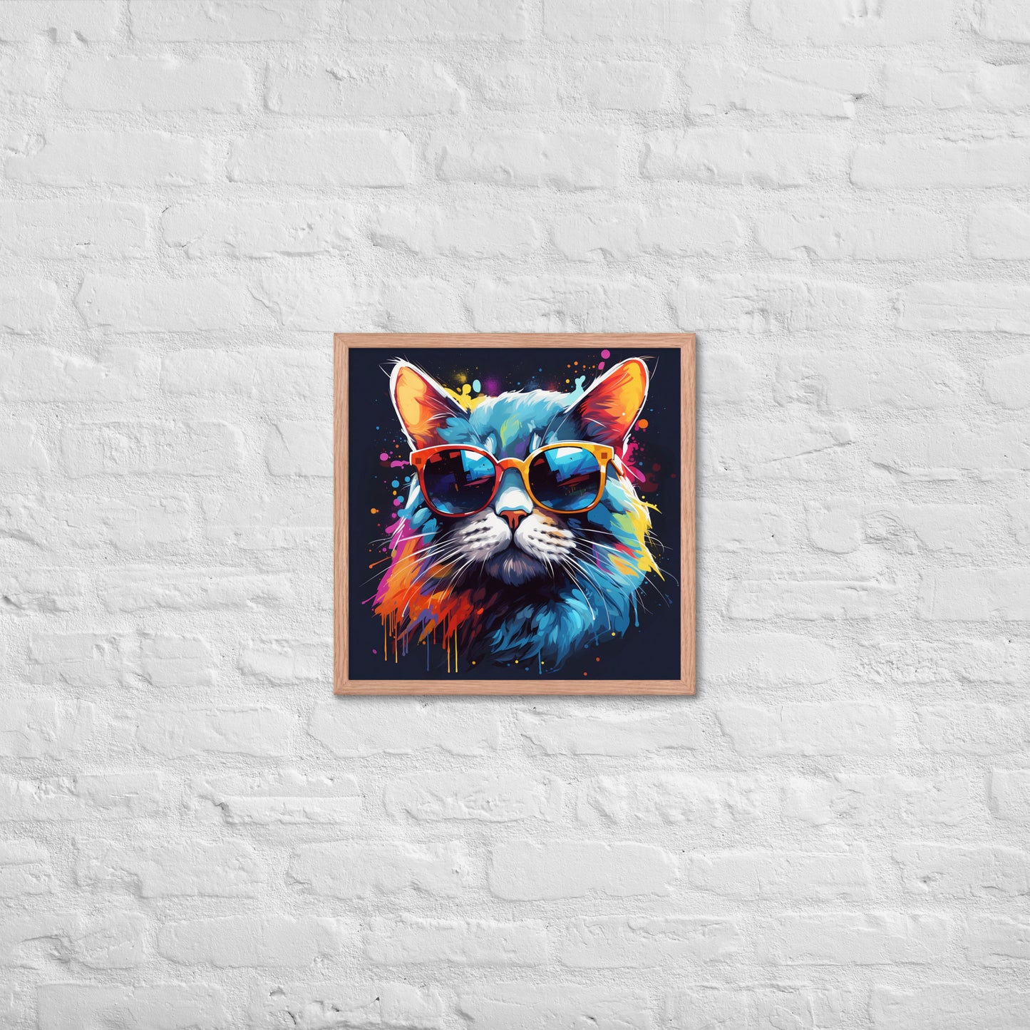 The Hip Cat Framed Poster