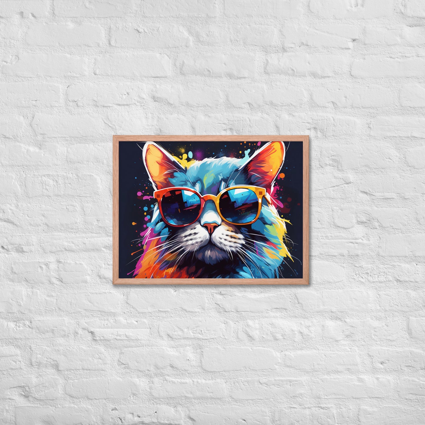 The Hip Cat Framed Poster