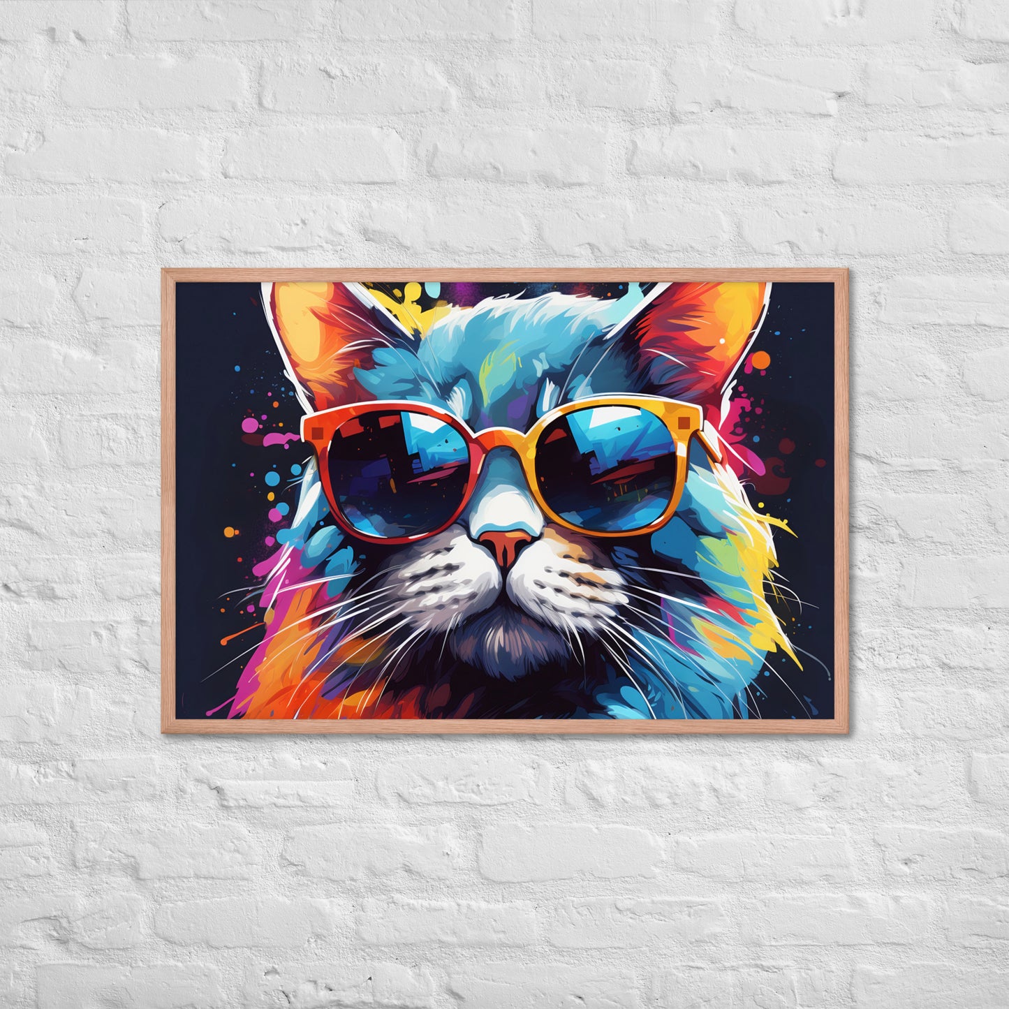 The Hip Cat Framed Poster