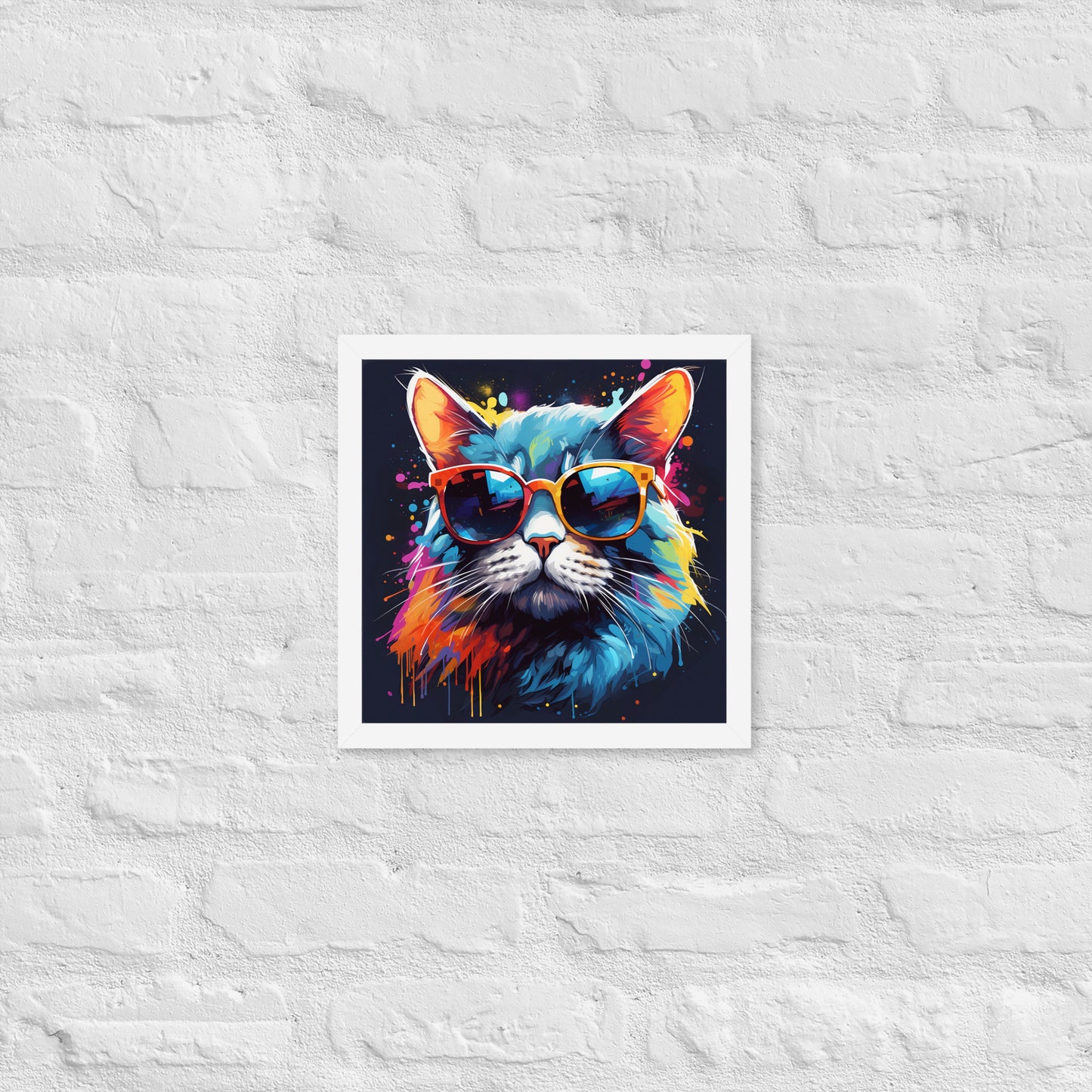 The Hip Cat Framed Poster