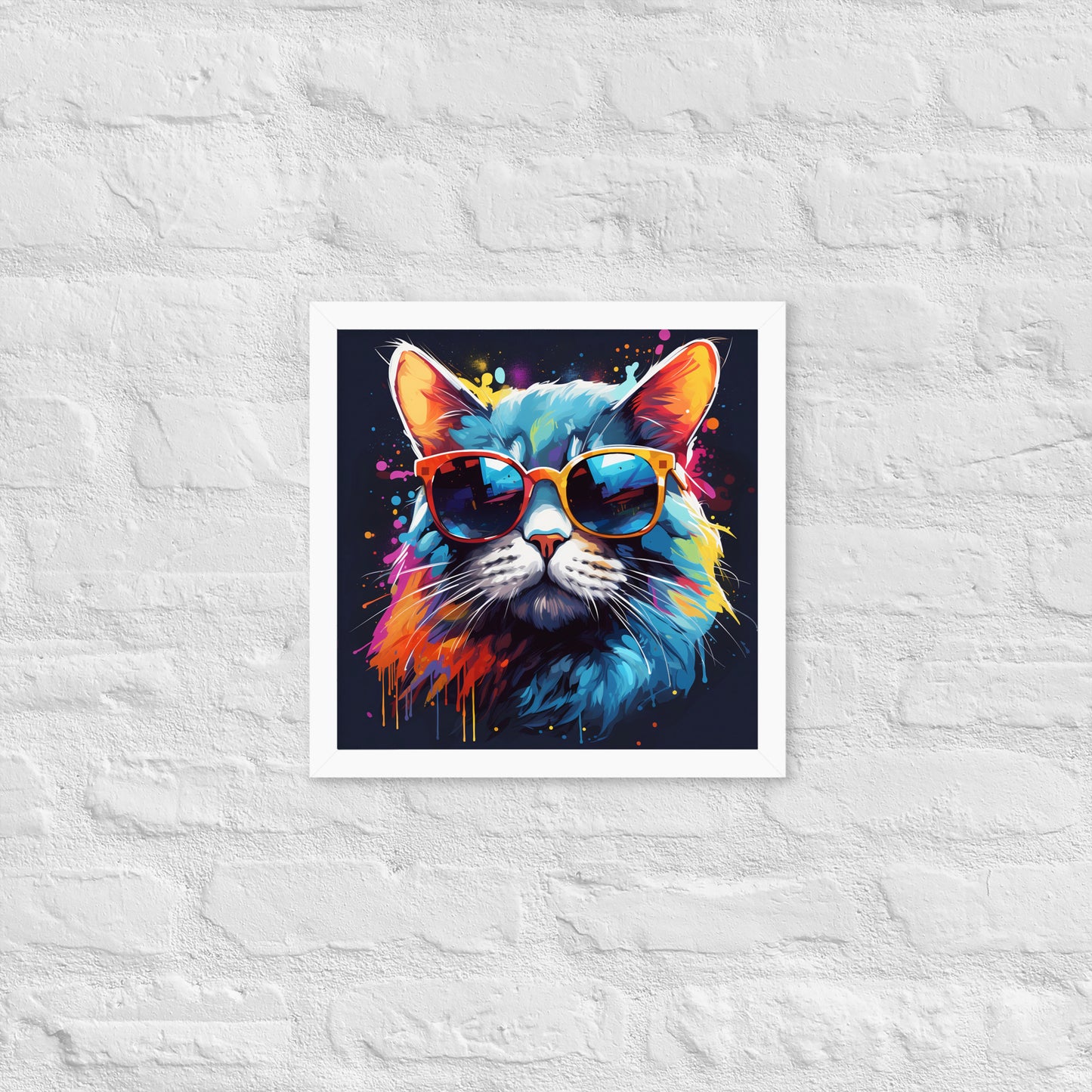 The Hip Cat Framed Poster