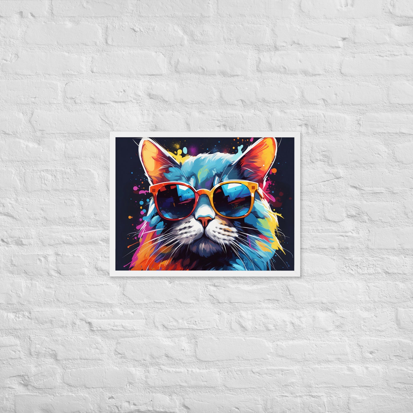 The Hip Cat Framed Poster