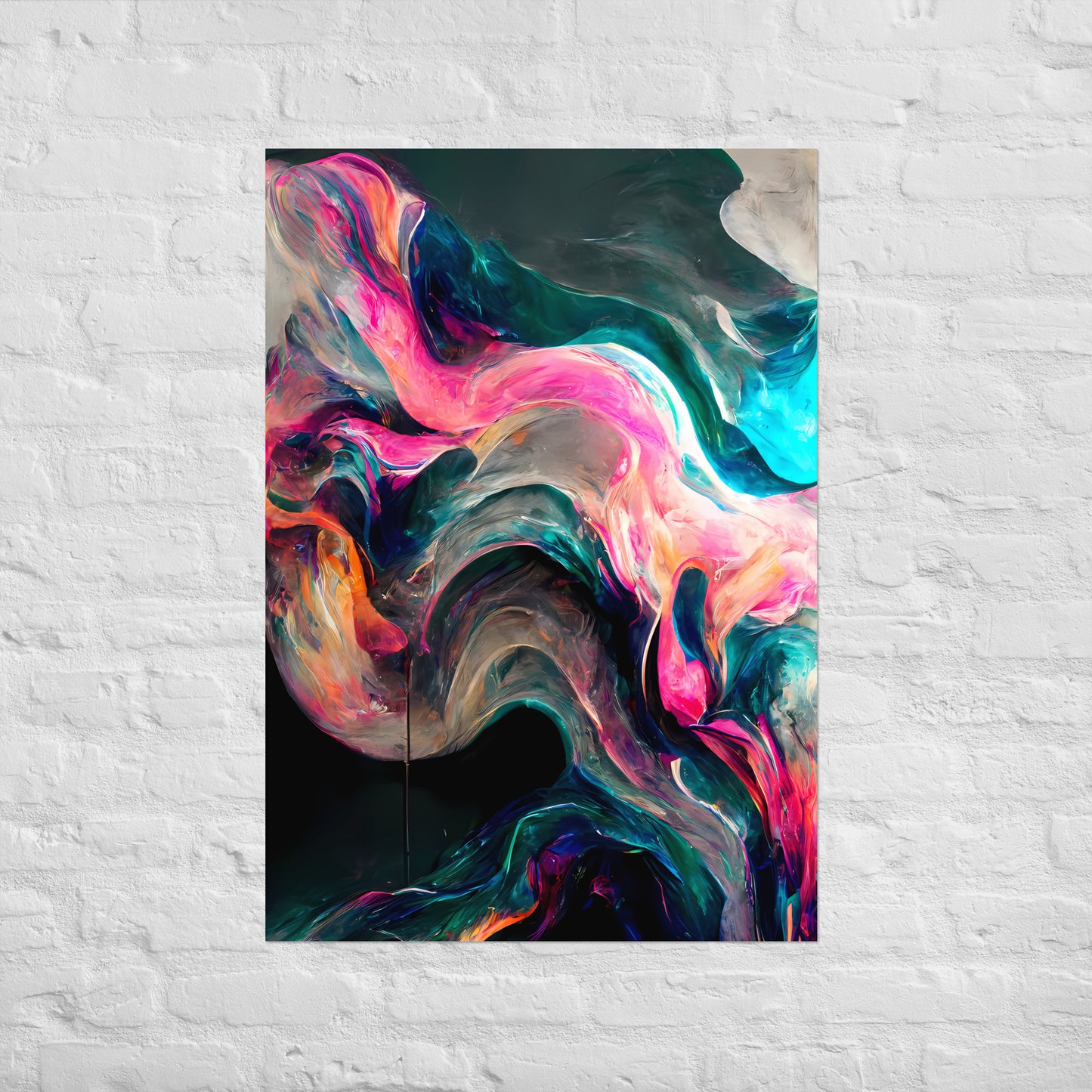 Aurora Dreamscape Fluid Wall Art Poster