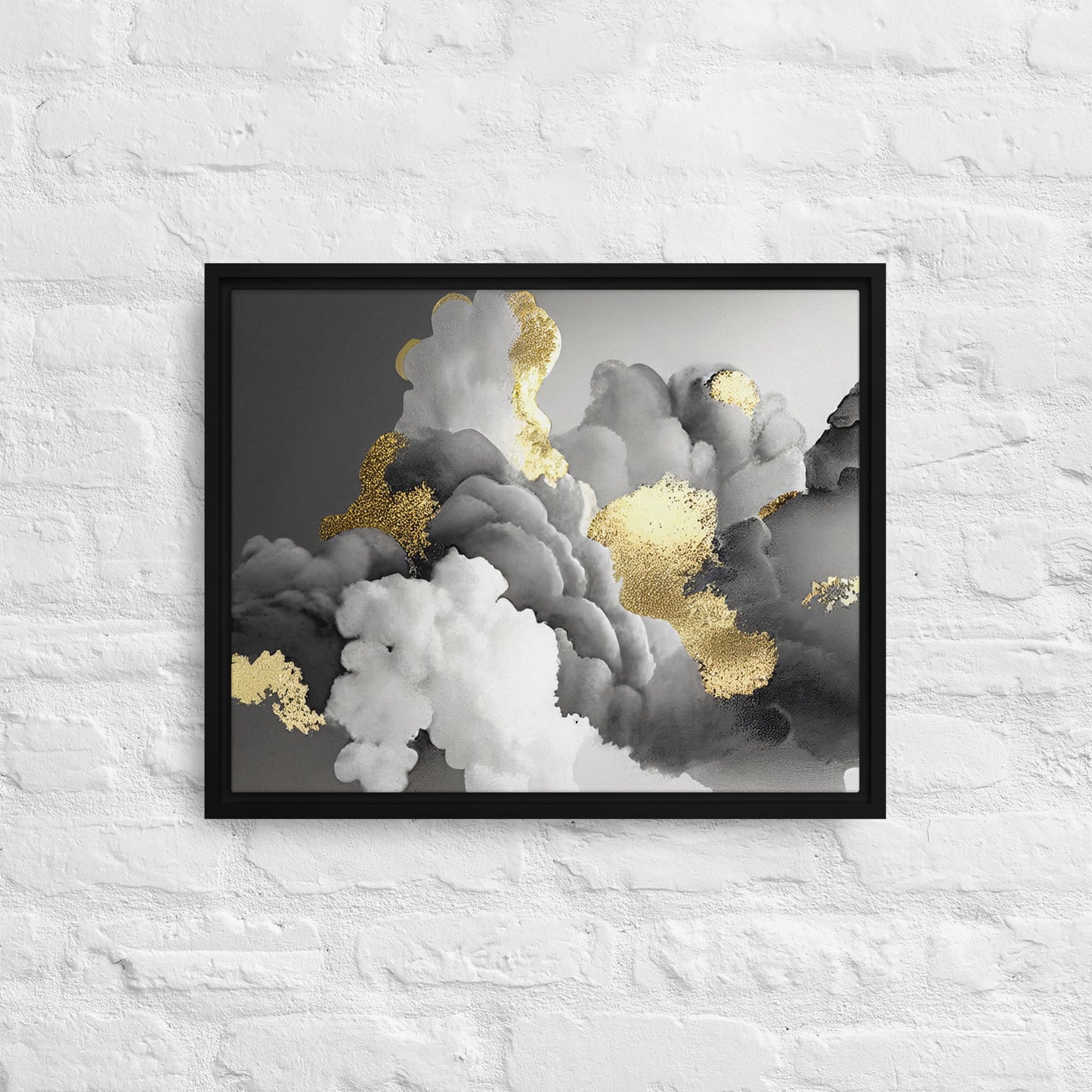 Gilded Cloudscape Framed Canvas