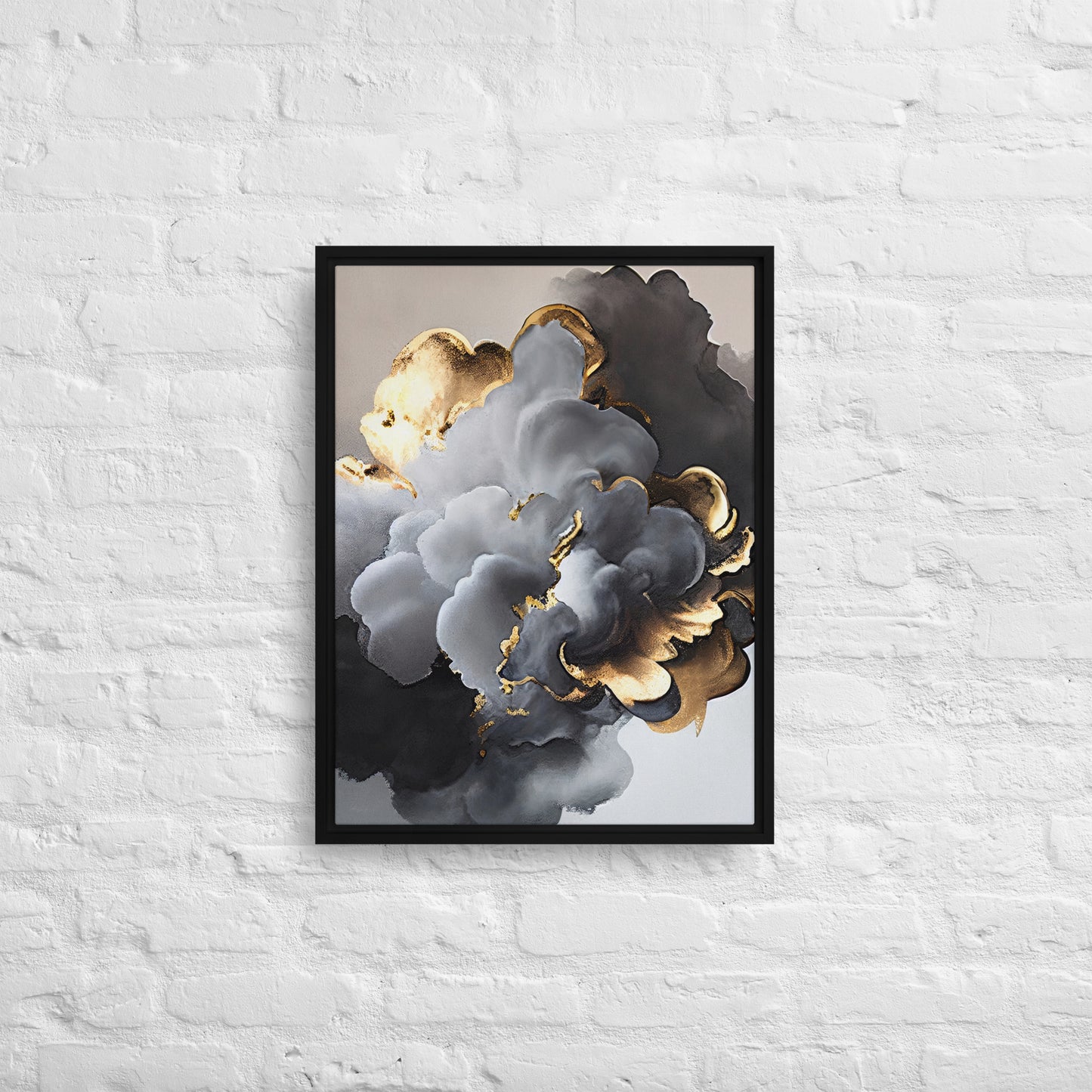 Fluid Symphony Framed Canvas