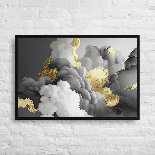 Gilded Cloudscape Framed Canvas