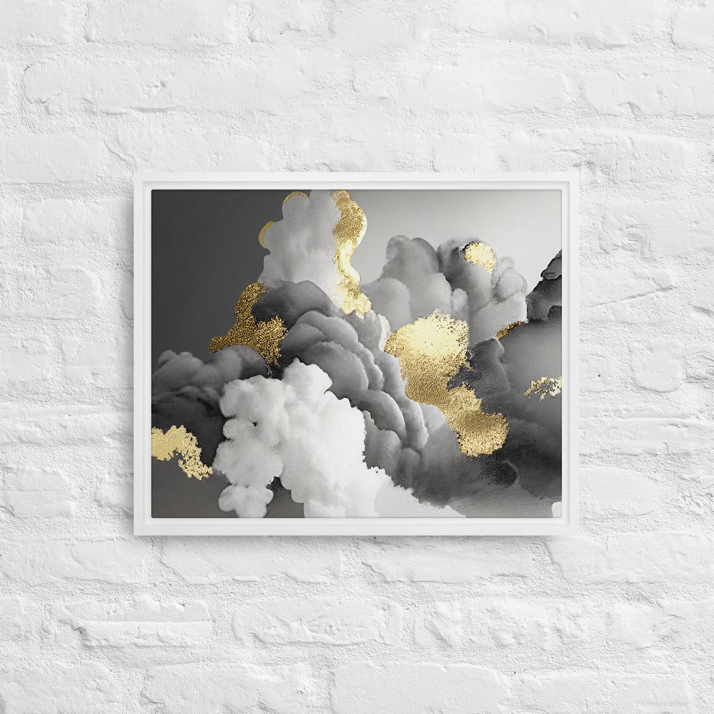 Gilded Cloudscape Framed Canvas