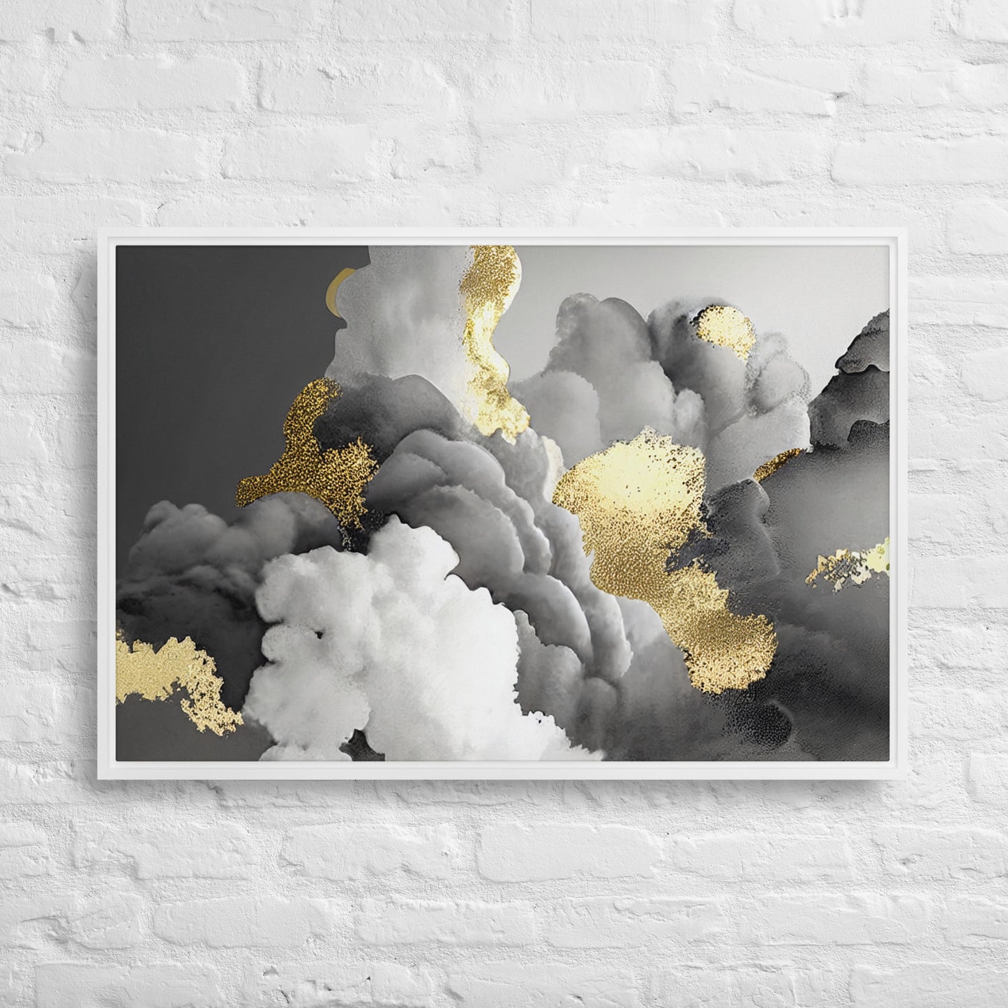 Gilded Cloudscape Framed Canvas